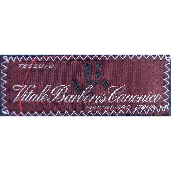 VITO RUFOLO Vitale Barberis Canonico Double Breasted Sz 42L Striped Suit Jacket - Picture 12 of 16